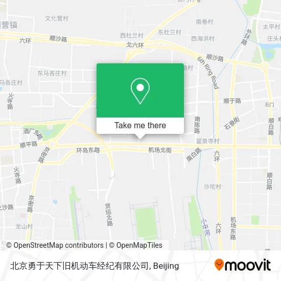 北京勇于天下旧机动车经纪有限公司 map
