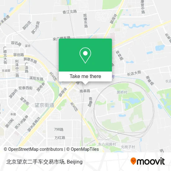 北京望京二手车交易市场 map