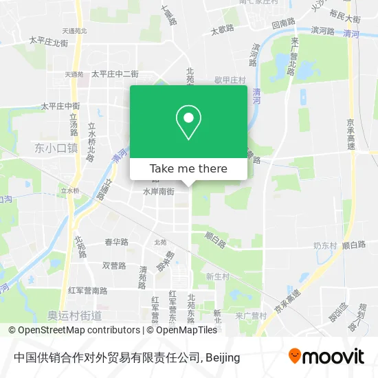 中国供销合作对外贸易有限责任公司 map