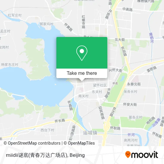 miidii谜底(青春万达广场店) map