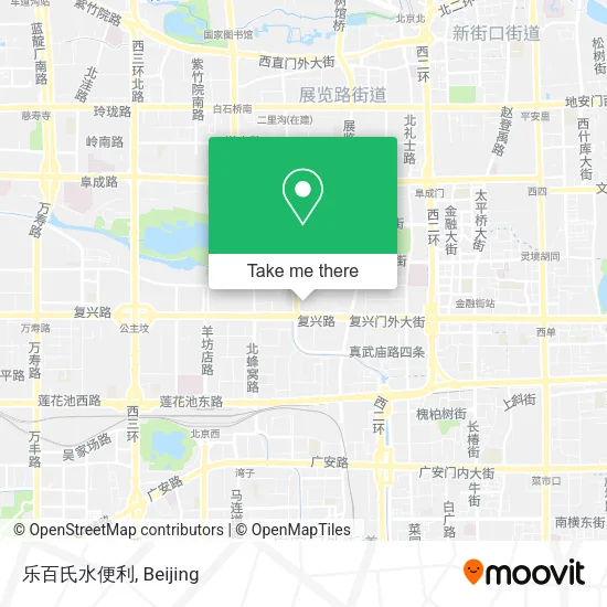 乐百氏水便利 map