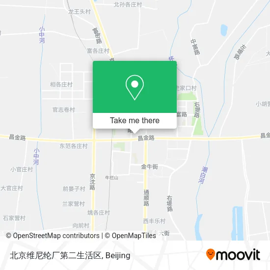 北京维尼纶厂第二生活区 map