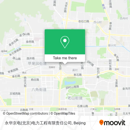 永华京电(北京)电力工程有限责任公司 map