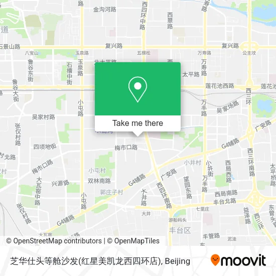 芝华仕头等舱沙发(红星美凯龙西四环店) map