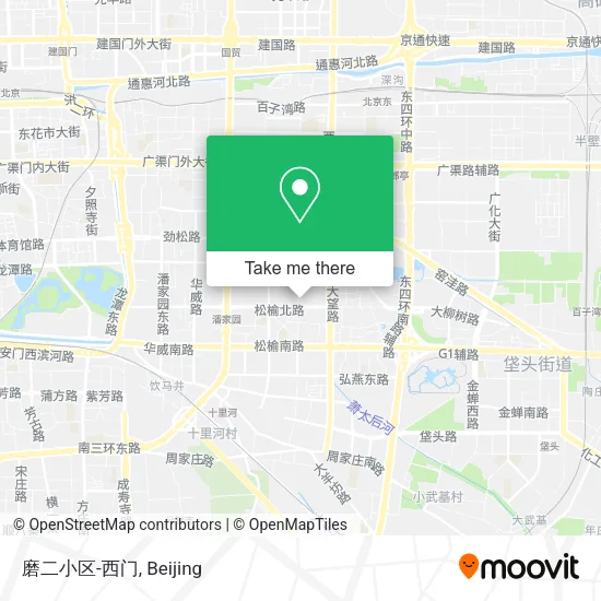 磨二小区-西门 map