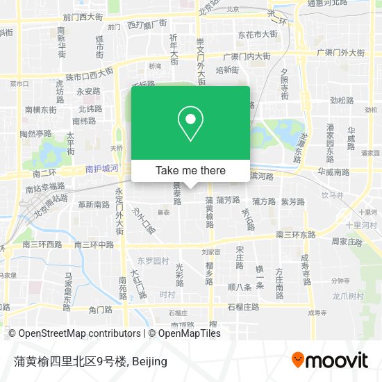 蒲黄榆四里北区9号楼 map
