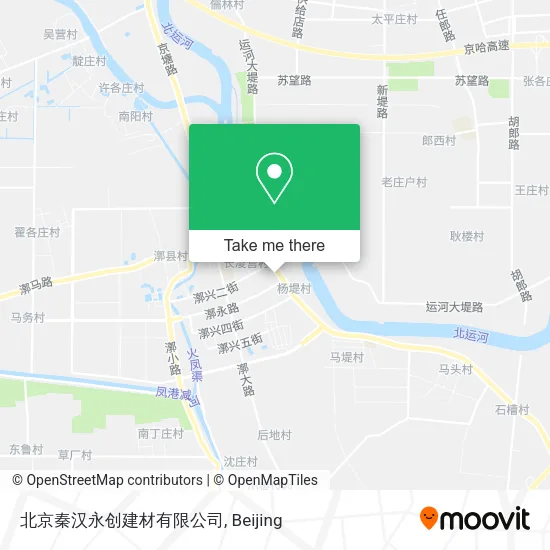 北京秦汉永创建材有限公司 map