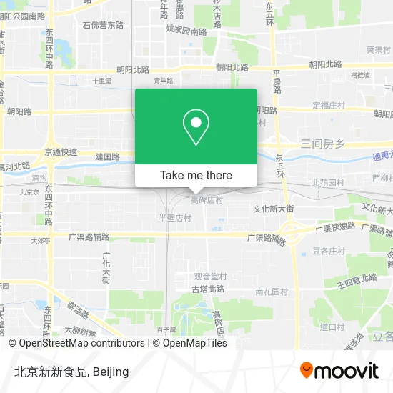 北京新新食品 map