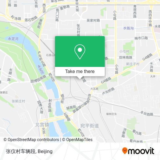 张仪村车辆段 map