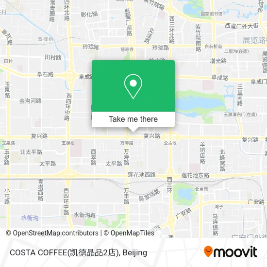 COSTA COFFEE(凯德晶品2店) map