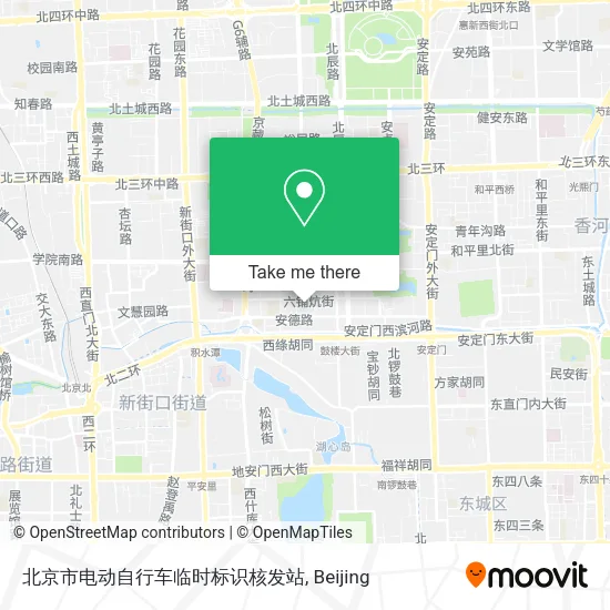 北京市电动自行车临时标识核发站 map