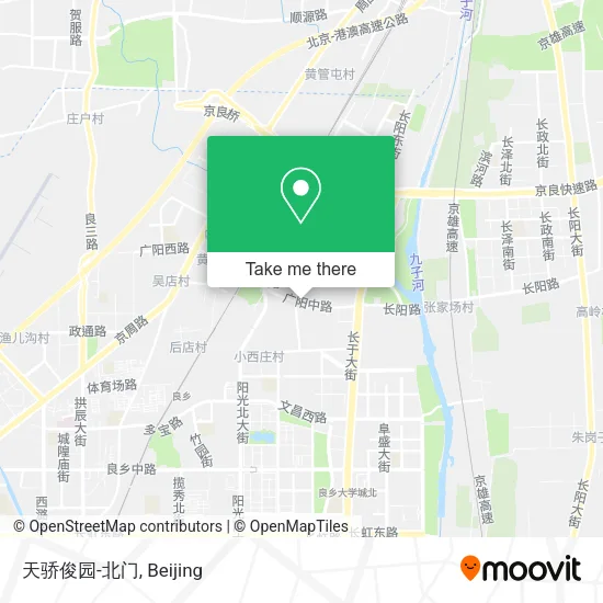 天骄俊园-北门 map