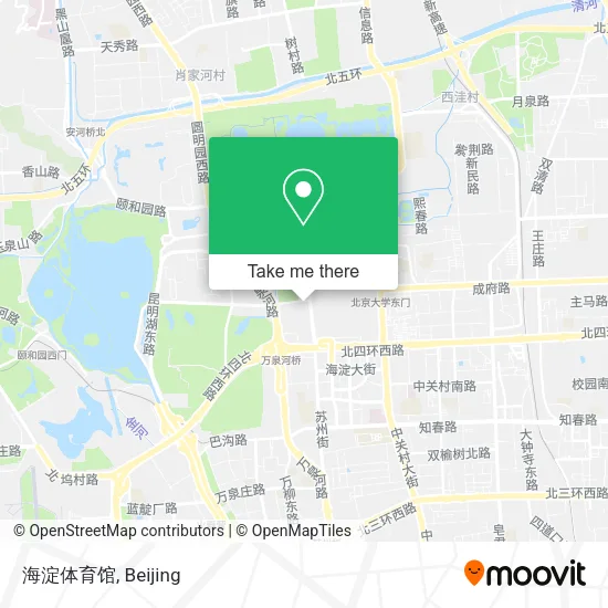 海淀体育馆 map