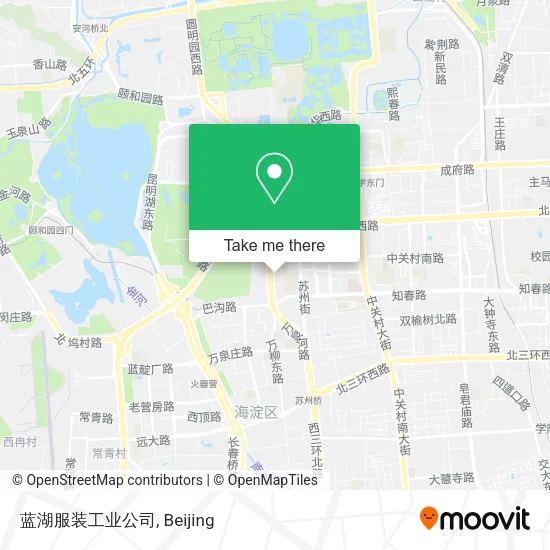 蓝湖服装工业公司 map