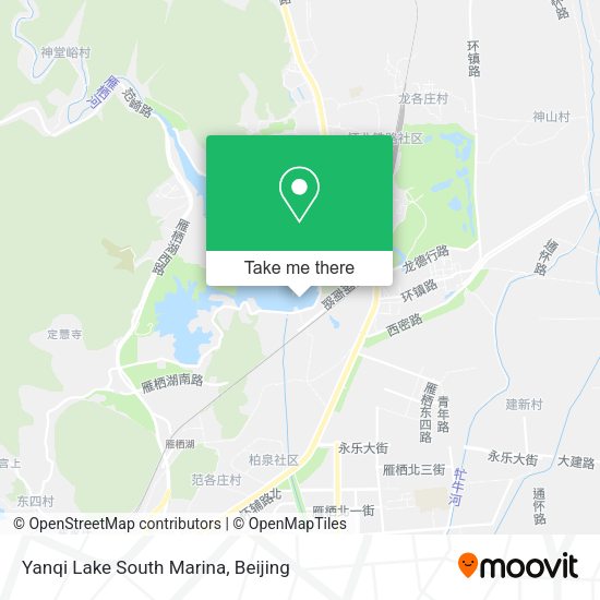 Yanqi Lake South Marina map