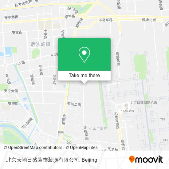 北京天地日盛装饰装潢有限公司 map
