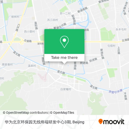 华为北京环保园无线终端研发中心3期 map