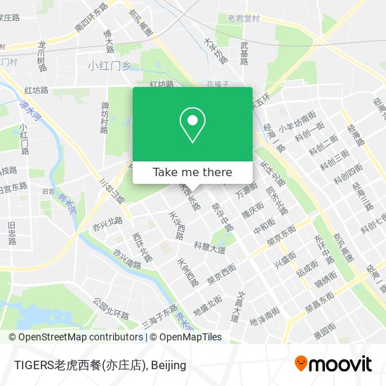 TIGERS老虎西餐(亦庄店) map