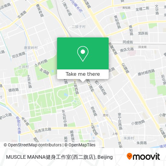 MUSCLE MANNA健身工作室(西二旗店) map