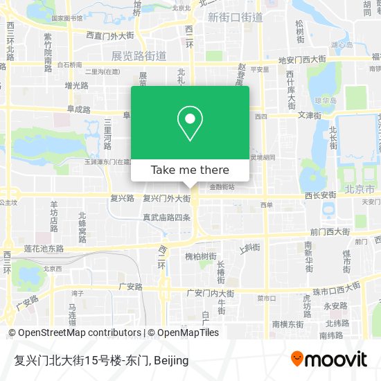复兴门北大街15号楼-东门 map