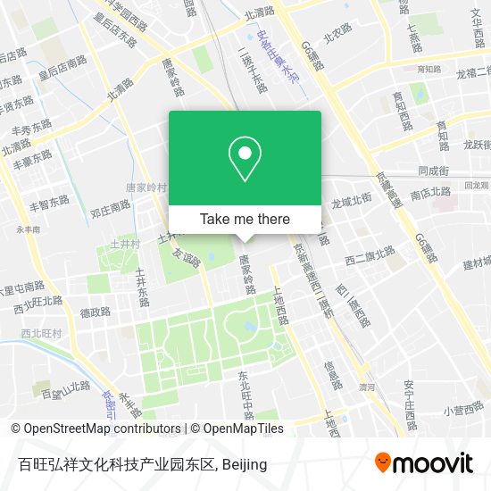 百旺弘祥文化科技产业园东区 map