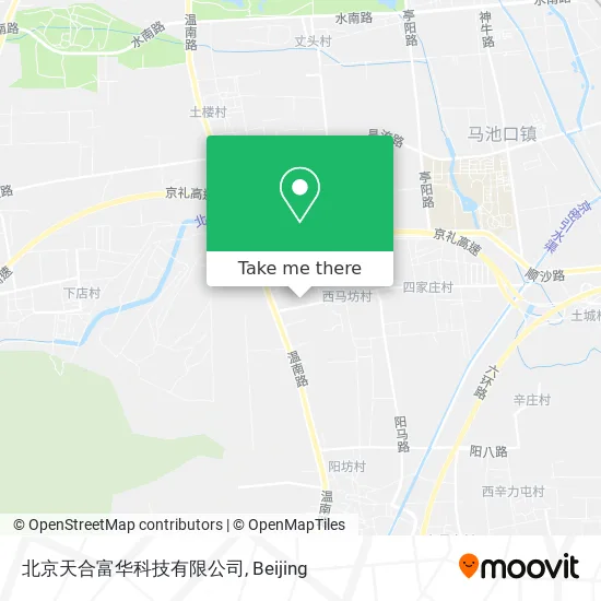 北京天合富华科技有限公司 map
