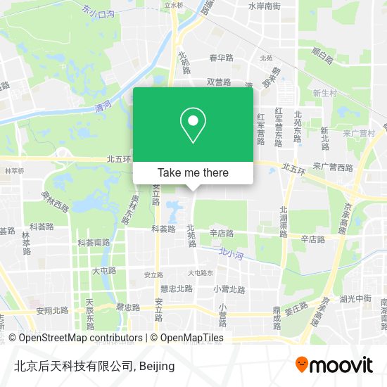 北京后天科技有限公司 map