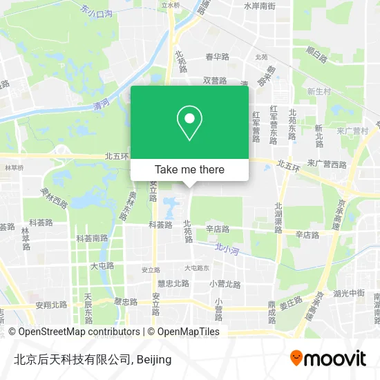 北京后天科技有限公司 map