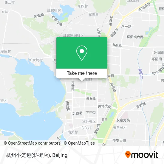 杭州小笼包(斜街店) map