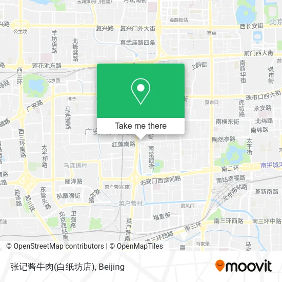 张记酱牛肉(白纸坊店) map