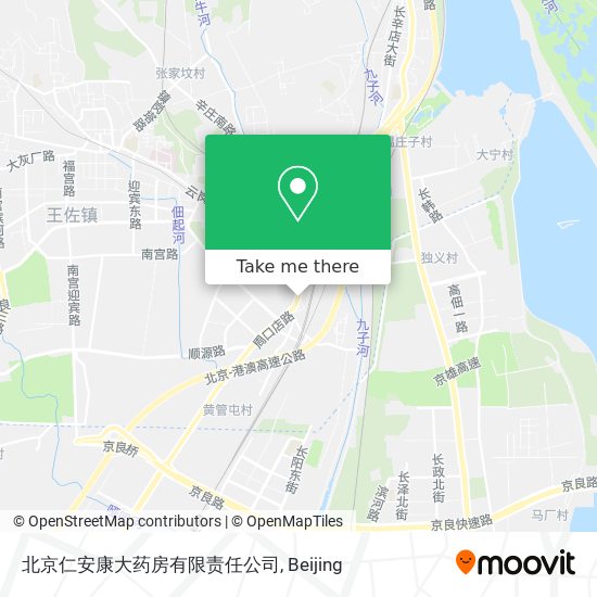 北京仁安康大药房有限责任公司 map