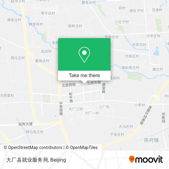 大厂县就业服务局 map