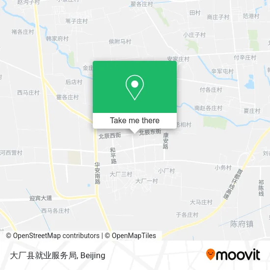 大厂县就业服务局 map