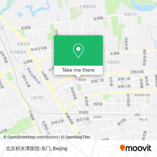 北京积水潭医院-东门 map