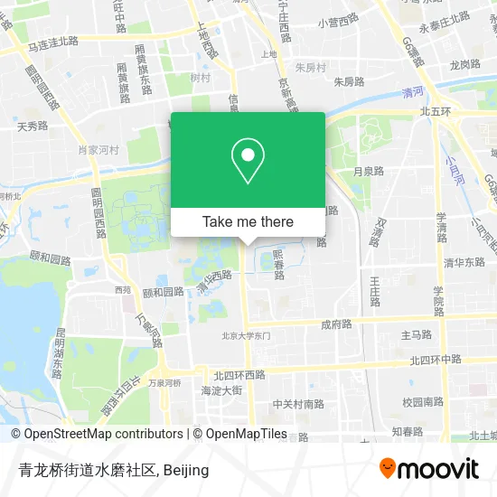 青龙桥街道水磨社区 map