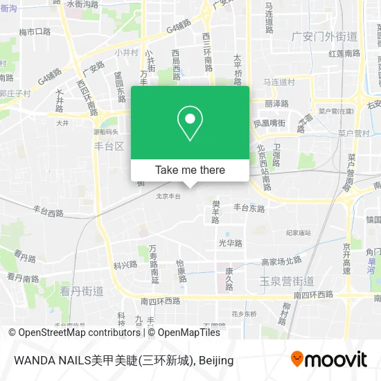 WANDA   NAILS美甲美睫(三环新城) map