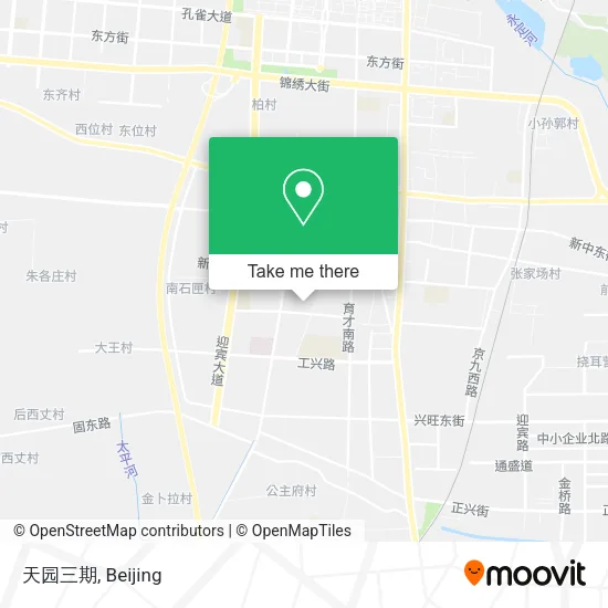 天园三期 map