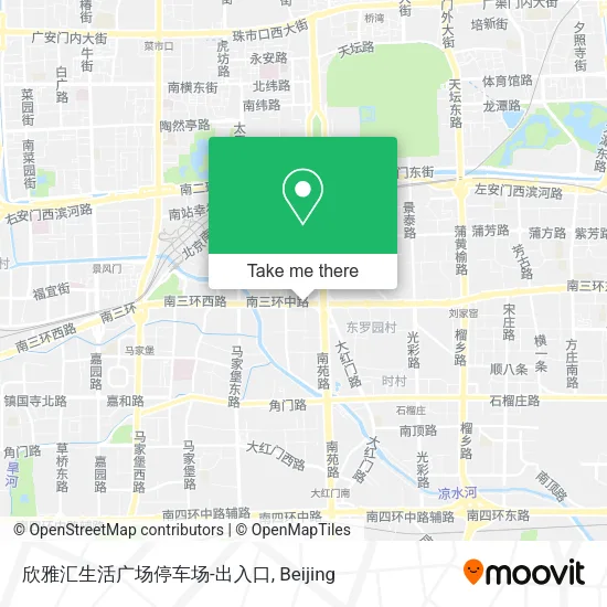 欣雅汇生活广场停车场-出入口 map
