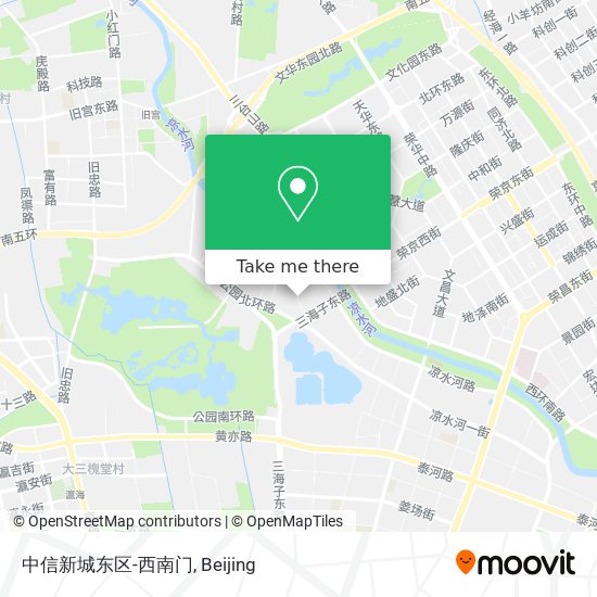 中信新城东区-西南门 map