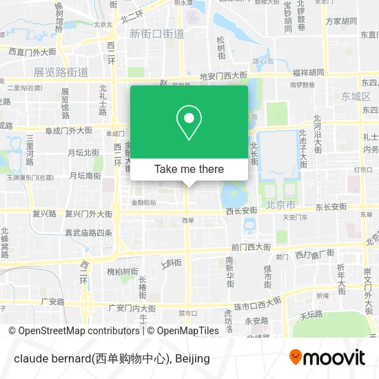 claude bernard(西单购物中心) map