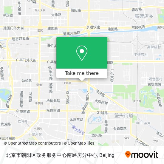 北京市朝阳区政务服务中心南磨房分中心 map