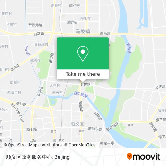 顺义区政务服务中心 map