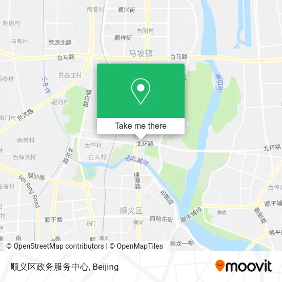 顺义区政务服务中心 map