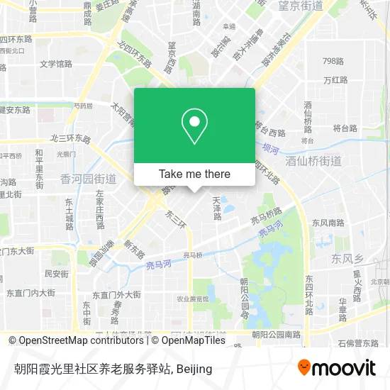 朝阳霞光里社区养老服务驿站 map
