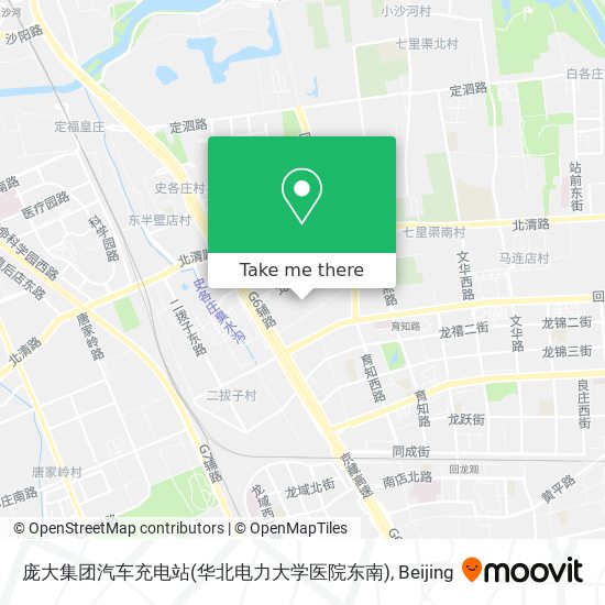 庞大集团汽车充电站(华北电力大学医院东南) map