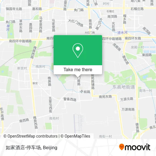 如家酒店-停车场 map