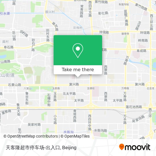 天客隆超市停车场-出入口 map