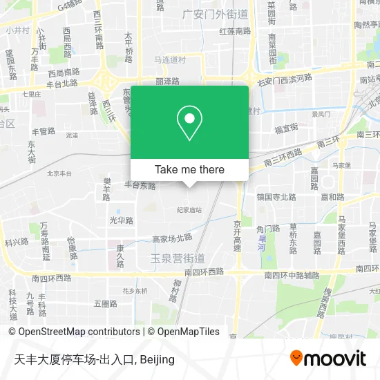 天丰大厦停车场-出入口 map