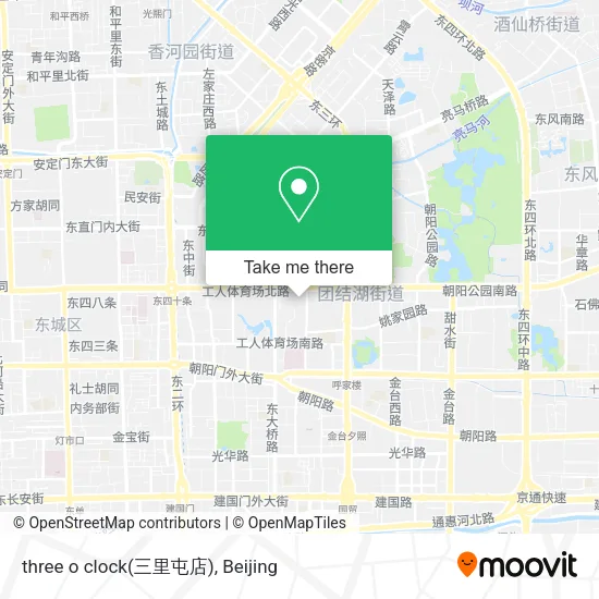 three o clock(三里屯店) map