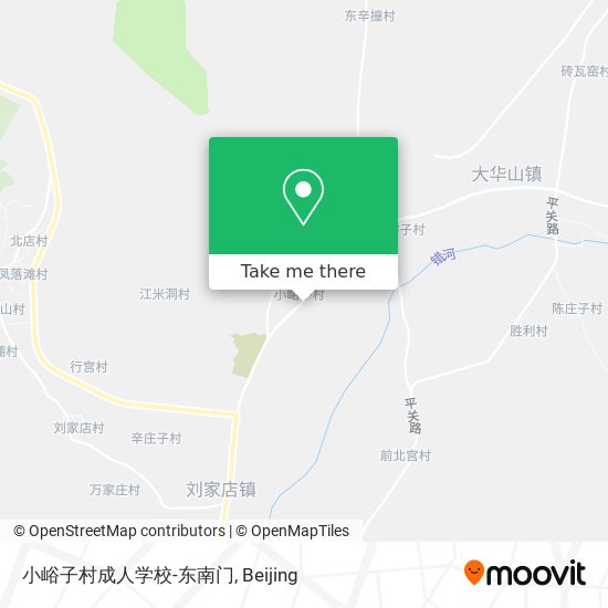 小峪子村成人学校-东南门 map